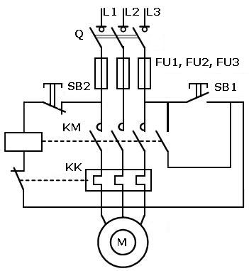Электрическая схема магнитного пускателя