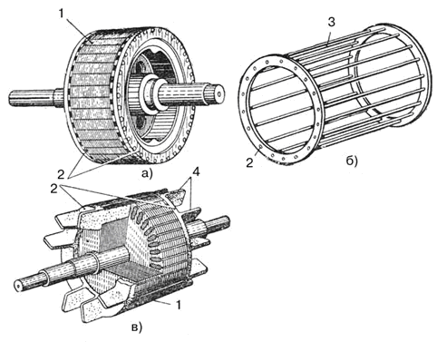 Вид короткозамкнутого ротора